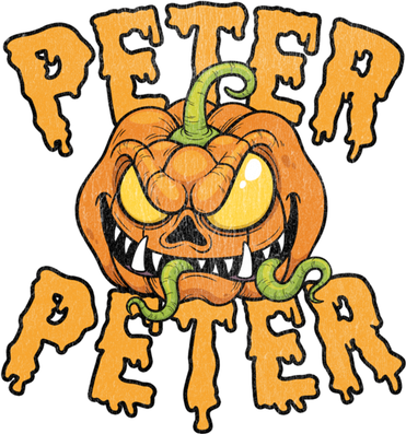 Peter Peter Pumpkin Eater Halloween Gift Button