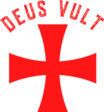 Roman Catholic Gift Deus Vult Crusader Cross Mousepad
