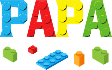Papa Master Builder Building Bricks Blocks Family Set Parent Hat