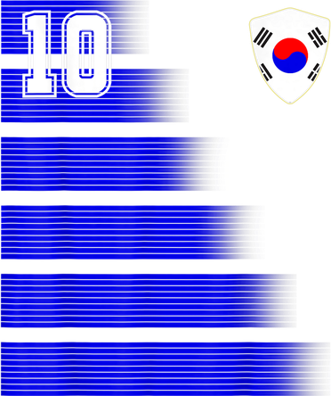 South Korea Soccer Jersey Flag Retro 10 South Korea Football Tote Bag