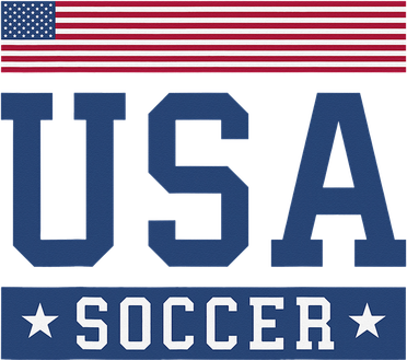 Funny USA Soccer  American Flag Soccer Fan  Kids Long Sleeve Shirt