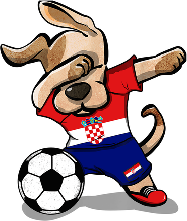 Dabbing Dog Croatia Soccer Fans Jersey Croatian Football Women's Tank Top