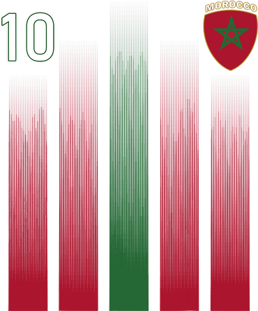 Morocco 10 Soccer Jersey Morocco Football Fan Soccer 11oz C Handle Ceramic Mug