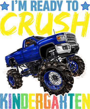 I'm Ready To Crush Kindergarten Monster Truck Back To School Tote Bag