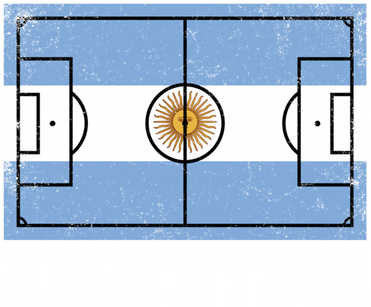 Argentina Soccer Field Country Flag Argentinian Pride Gift Women's Hoodie
