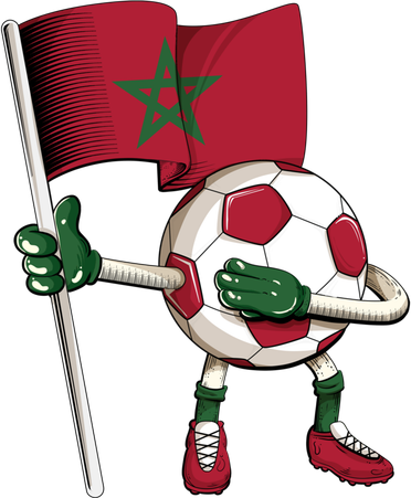 Morocco Soccer Jersey Moroccan Flag Football Dab Funny Meaningful Gift Button