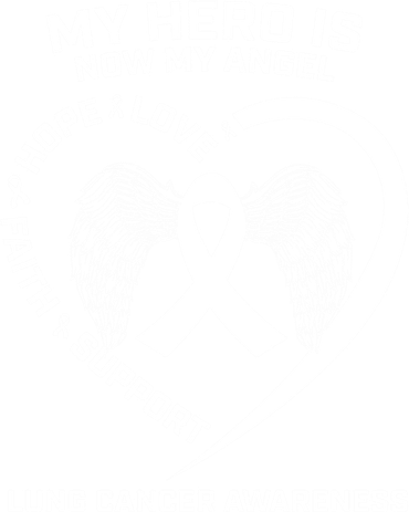 White Wings My Hero Is Now My Angel Lung Cancer Awareness Gift Women's Long Sleeve Shirt
