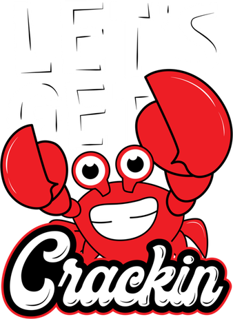 Let's Get Crackin Cute Gift Funny Crab Eater Seafood Lover Crab Boil Meaningful Kids T-Shirt