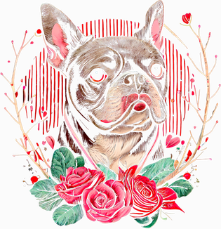 Valentine's Day Gift French Bulldog Dog Valentine Funny Gift Toddler T-Shirt