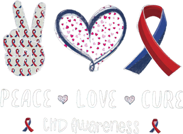 Coronary Heart Disease Ribbon Chd Awareness Month Gift Baby Bodysuit