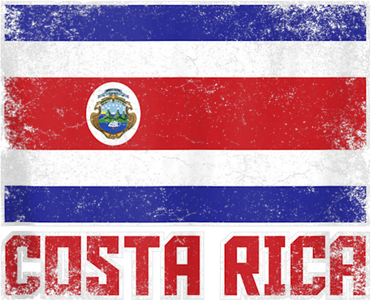 Costa Rica Flag Vintage Retro Country Costa Rican Magnet