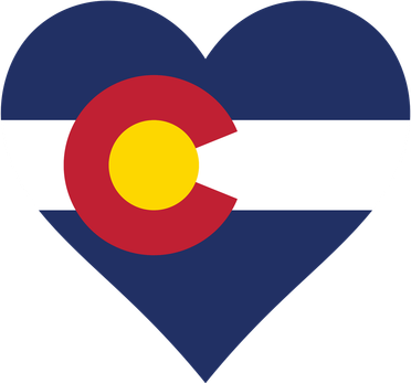 Cool Colorado Flag In Heart Shape 16 in Basic Backpack
