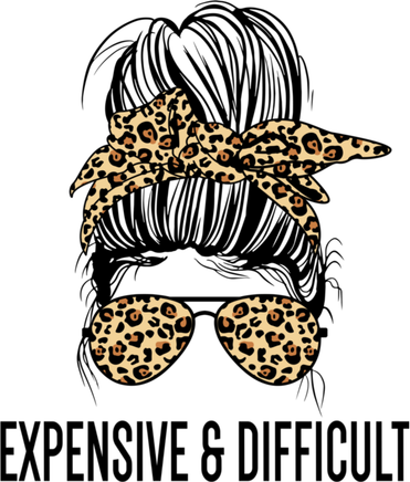 Expensive And Difficult Funny Bougie Bougee Messy Bun Cool Gift Mousepad