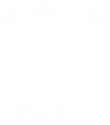 Shark Great Gift Animal Rights Respect The Locals Shark Gift Women's Hoodie