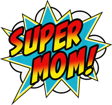 Super Mom Comic Book Superhero Mother's Day Kids Sweatshirt