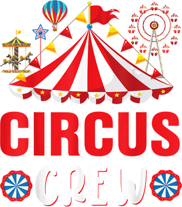 Circus Crew Funny Circus Staff Gift Costume Circus Theme Party Kids T-Shirt