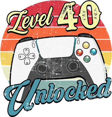 Funny Video Gamer 40th Birthday Decoration Level 40 Unlocked Kids T-Shirt