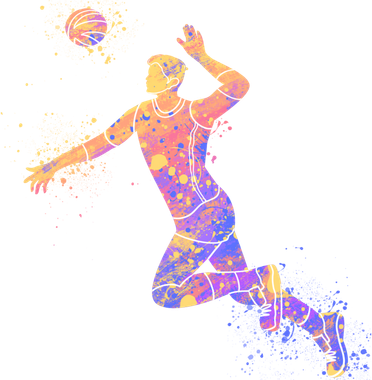 Jump Smash Volleyball Player, Watercolor Volleyball Player Men Coffee Mug