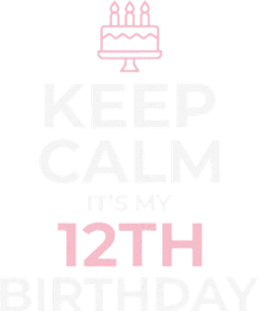 Keep Calm It's My Birthday 12th 12 Year Old Coaster