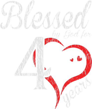 Vintage 40th Birthday Blessed By God, Happy Birthday Gift Toddler Long Sleeve