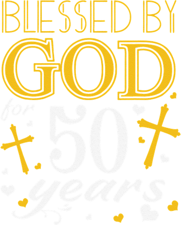 Vintage Blessed By God For 50 Years Happy 50th Birthday Women's T-Shirt