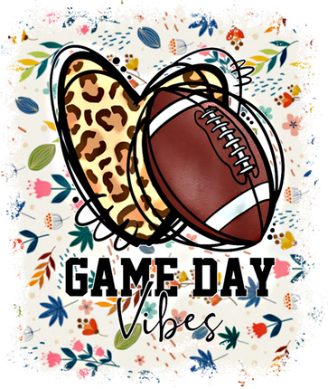 Floral Bleached Football Game Day Vibes Football Mom Gift Women's Hoodie