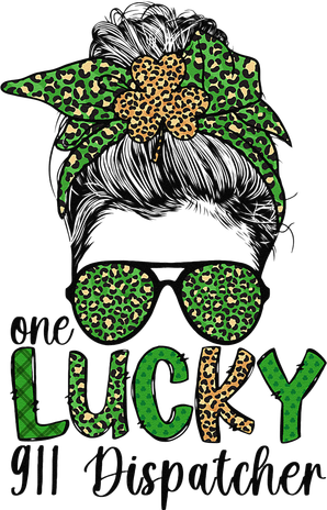 Lucky 911 Dispatcher St. Patrick's Day 911 Operator Doddie Hoodie