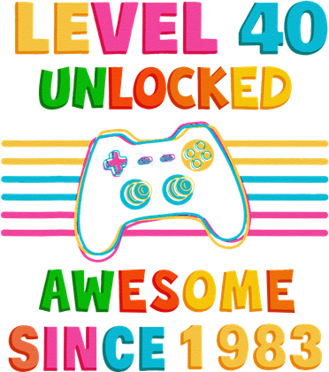 40th Birthday Gift Level 40 Unlocked 40 Years Old Gamer Hat