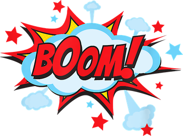 Comic Book BOOM , Funny Retro Costume, Superhero Toddler Hoodie