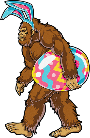 Bigfoot Easter Bunny Ears Egg Sasquatch Lover Gift Tumbler
