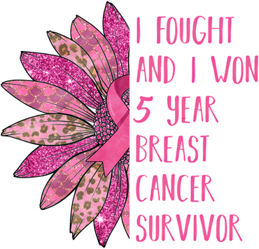 5 Years Breast Cancer Free Survivor Gift Button