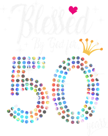 Blessed By God For 50 Years 50th Birthday Anniversary Tote Bag