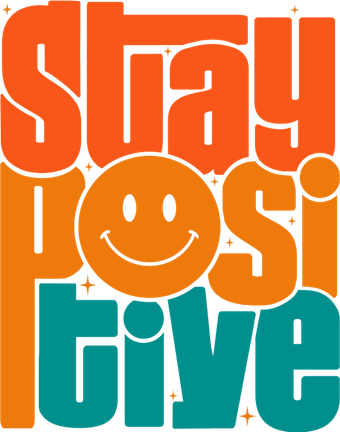 Inspirational Quote Stay Positive Yellow Smily Face Hat