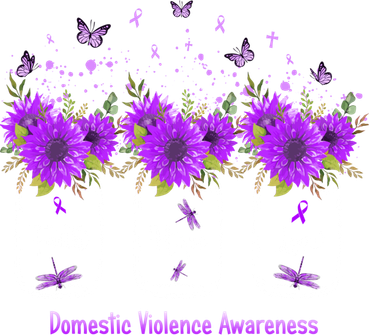 Faith Hope Love Domestic Violence Awareness Purple Sunflower Cute Gift Tumbler