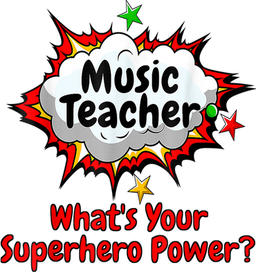 Music Teacher Superhero Funny Comic Tee Women's Sweatshirt