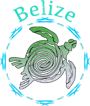 Belize Vintage Tribal Turtle Gift Baby Bodysuit