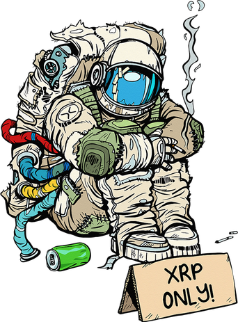 Cryptocurrency Talk - Astronaut Hodler Begging For XRP Toddler T-Shirt