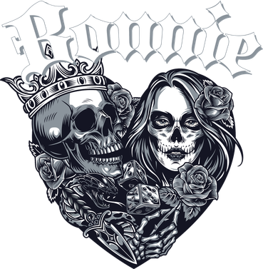 Couple Matching Bonnie & Clyde Chicano Style Heart Tattoo Outfit For Couples Tote Bag