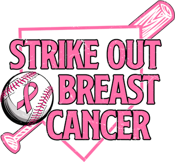 Strike Out Breast Cancer Gift Baseball Warrior Survivor Gift Polo