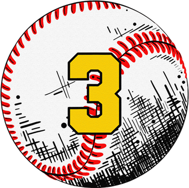 3rd Birthday Baseball Big Number Three 3 Year Old Funny Hat