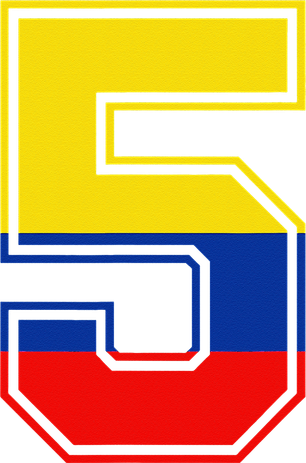 5th Birthday Colombian 5 Years Old Number 5 Colombia Flag Kids Hoodie