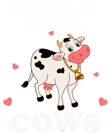 Just A Who Loves Farm Animals Lover Funny Women's T-Shirt