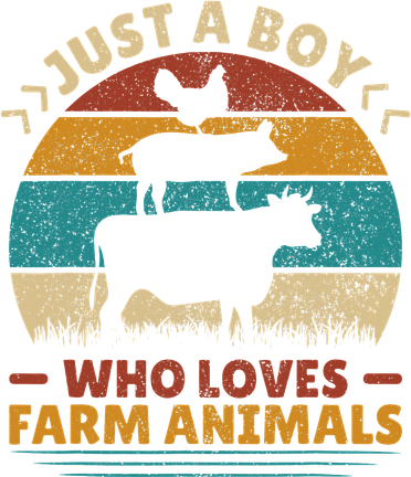 Just A Who Loves Farm Funny Animals Lover Sweatshirt