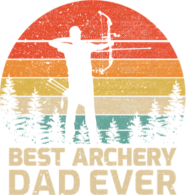 Retro Vintage Best Archery Dad Ever Father's Day Gift Kids T-Shirt
