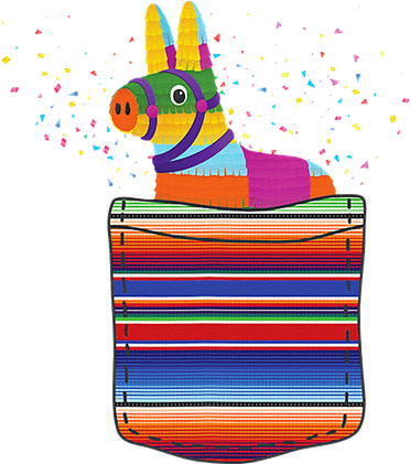 Serape Pocket Pinata Mexican Fiesta (Not An Actual Pocket) Women's Sweatshirt