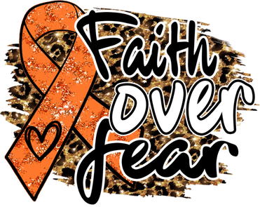 Multiple Sclerosis Awareness Ribbon Faith Over Fear Leopard Gift Sweatshirt