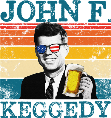 John F. Keggedy Drunk President Kennedy JFK 4th Of July Kids Hoodie