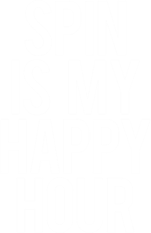 Spin Is My Happy Hour Funny Gym Saying Workout Spinning Gift Cute Gift Women's Tank Top