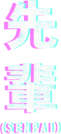 Aesthetic Vaporwave Senpai Funny Gift Fuzzy Print Backpack