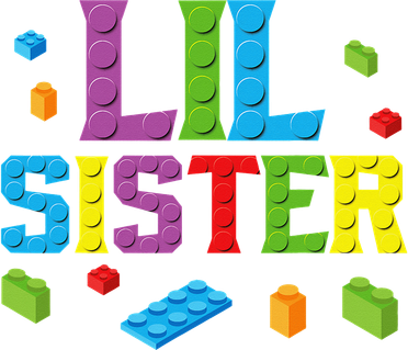 Lil Sister Master Builder Building Bricks Blocks Family Set Baby Bodysuit